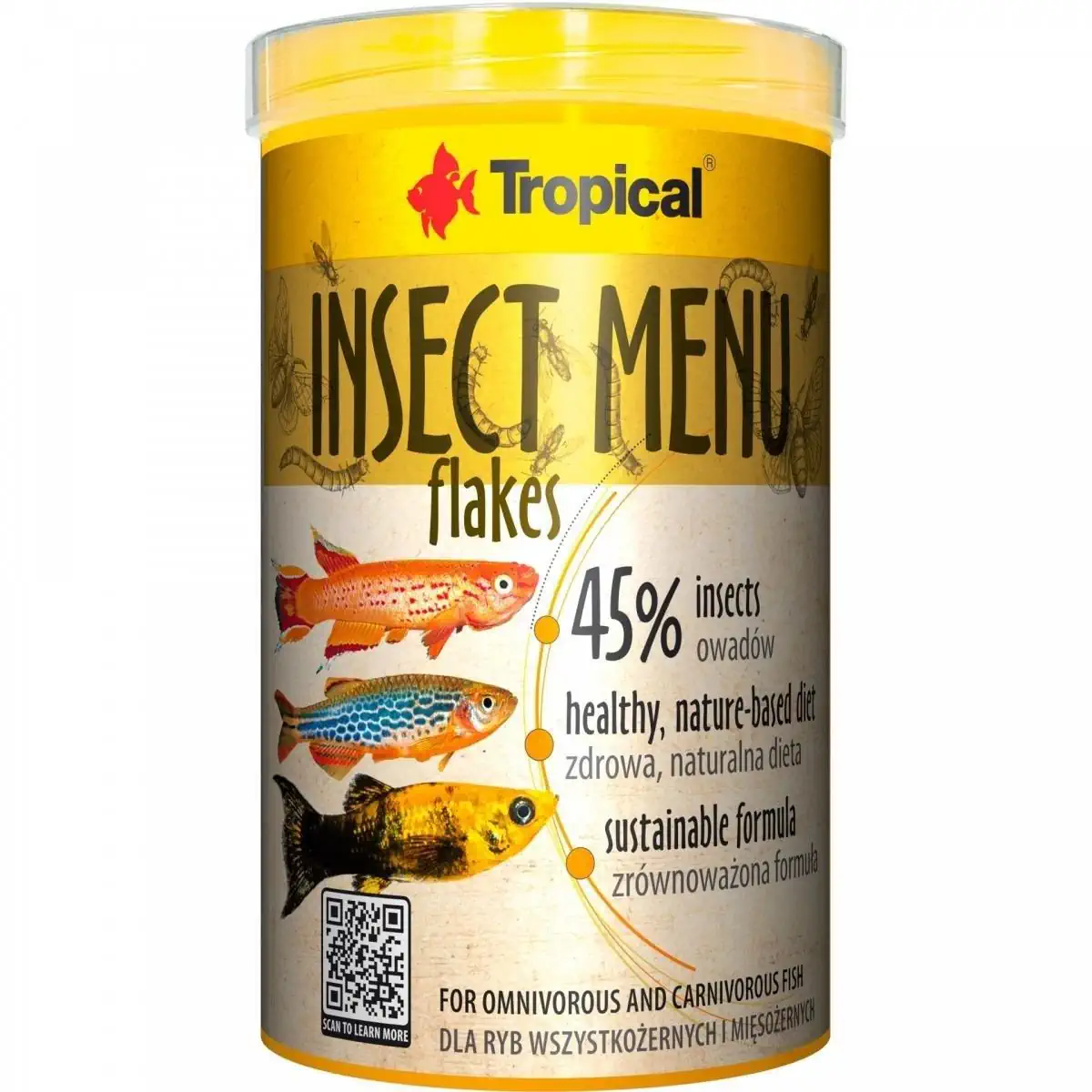 TROPICAL INSECT MENU FLAKES 1000 ML 200 GR5900469704462