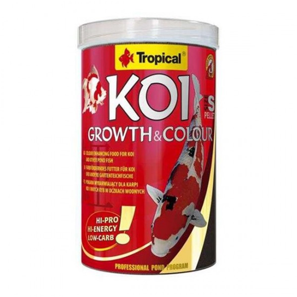 TROPİCAL KOİ GROWTH VE COLOUR PELLET SİZE S 1000ML 320GR