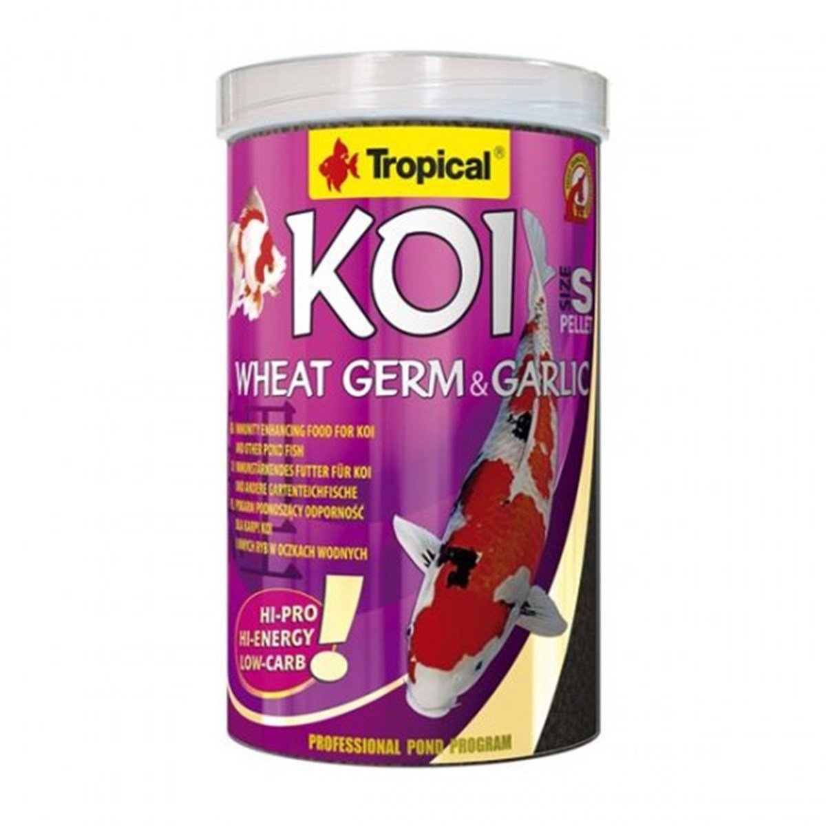 TROPİCAL KOİ WHEAT GERM VE GARLİC PELLET SİZE S 1000ML 320GR