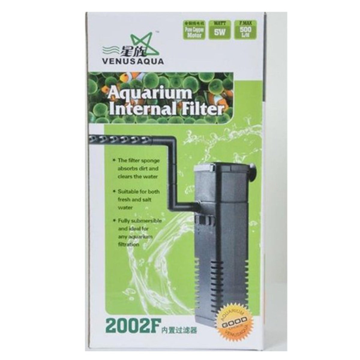 VENUSAQUA VS-2002F IÇ FİLTRE 500L/H8690000028399