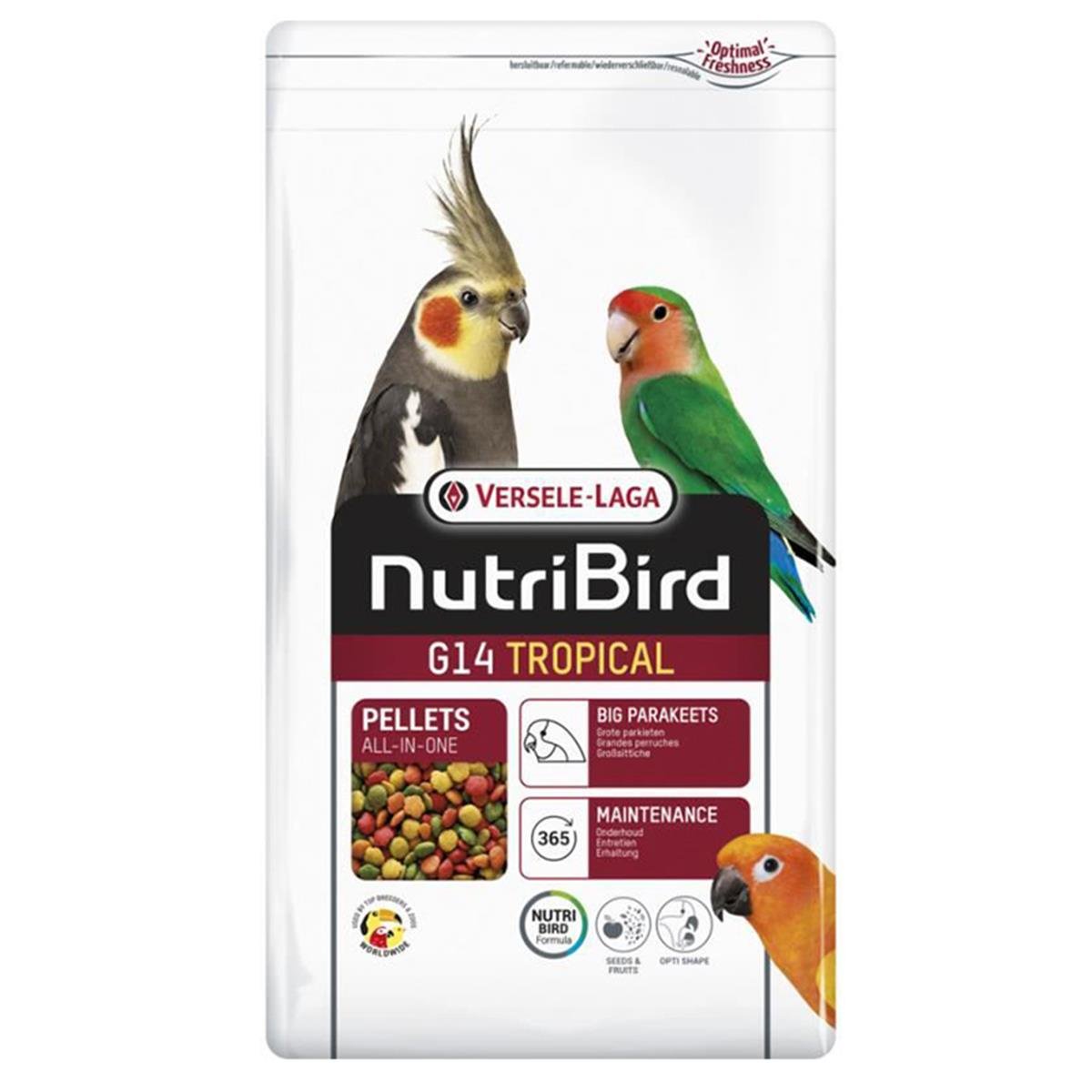 VERSELELAGA NUTRİBIRD G14 TROPİCAL PARAKET PELET YEM 1 KG5410340221150