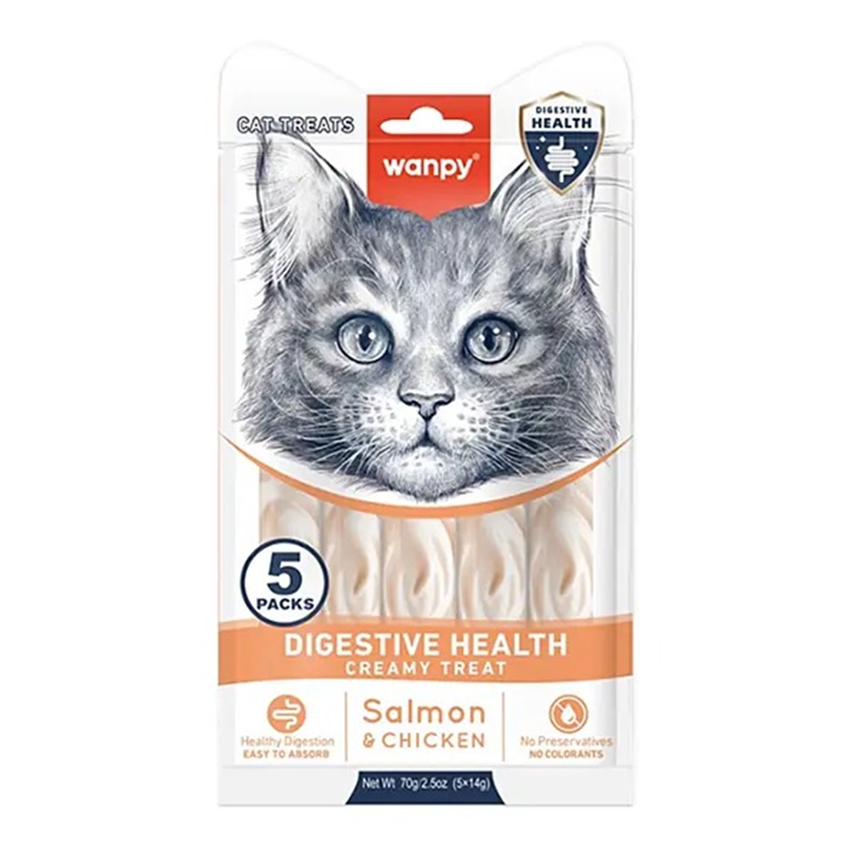 WANPY DİGESTİVE HEALTH SOMON&TAVUK F.KREMA ÖDÜL 5X14GR6927749871798