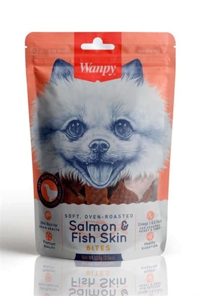 WANPY SOFT OVEN ROASTED GERÇEK SOMON DILIMLERI KÖPEK ÖDÜLÜ 100 GR