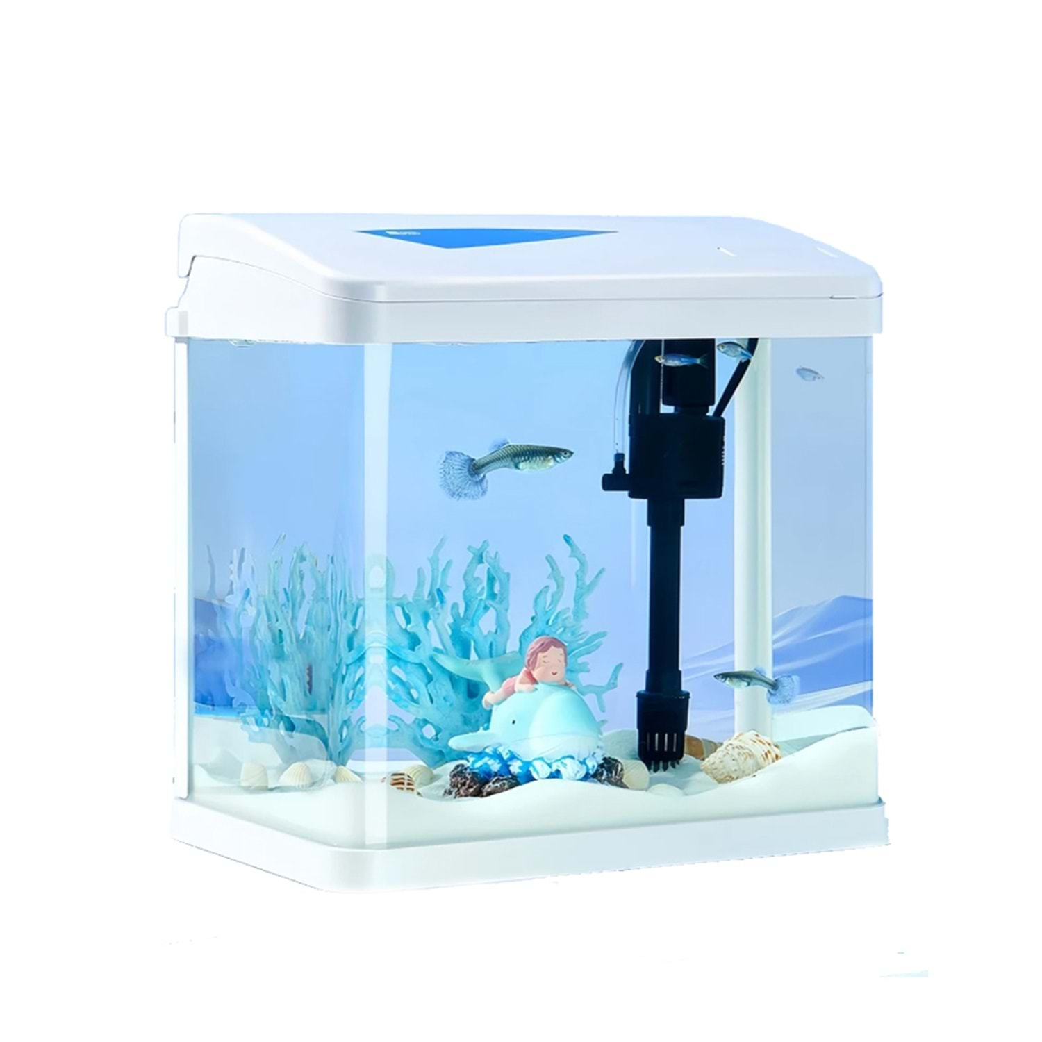 YEE KOMPLE AKVARYUM BEYAZ 50X30X46CMYRWW500