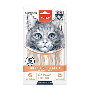WANPY DİGESTİVE HEALTH SOMON&TAVUK F.KREMA ÖDÜL 5X14GR6927749871798