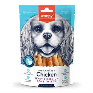 WANPY KALSİYUMLU GERÇEK TAVUK SARGI KÖPEK ÖDÜLÜ 100 GR6927749810353