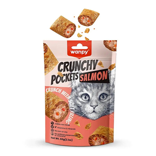 WANPY KEDİ CRUNCH ÖDÜL SOMON & HAVYAR 60G16927749825415