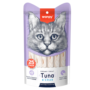 WANPY TON BALIKLI&YENGEÇLİ 25-14 GR KREMA KEDİ ÖDÜLÜ6927749871415