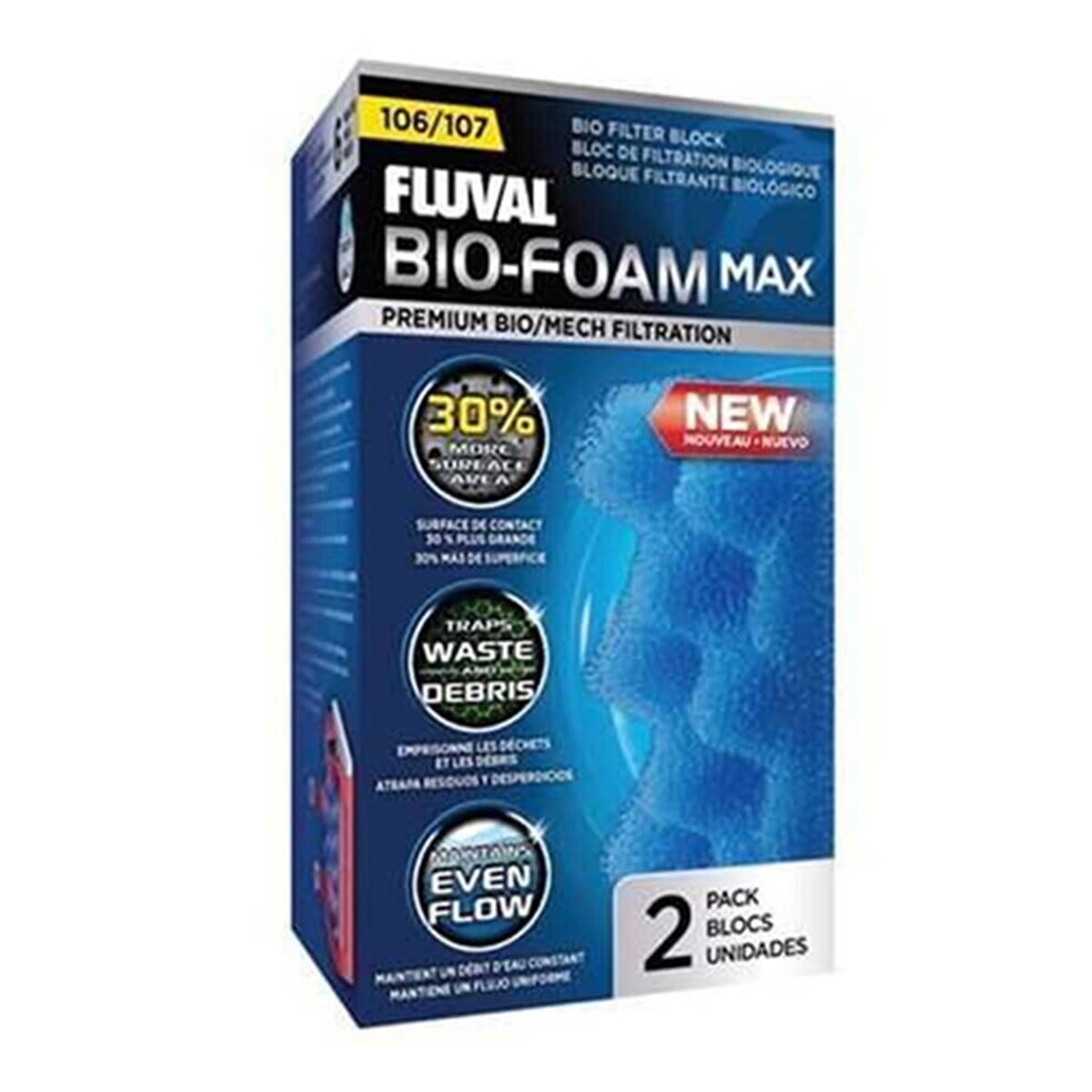  FLUVAL 107 İÇİN FİLTRE MALZEMESİ BİO FOAM MAX015561101875