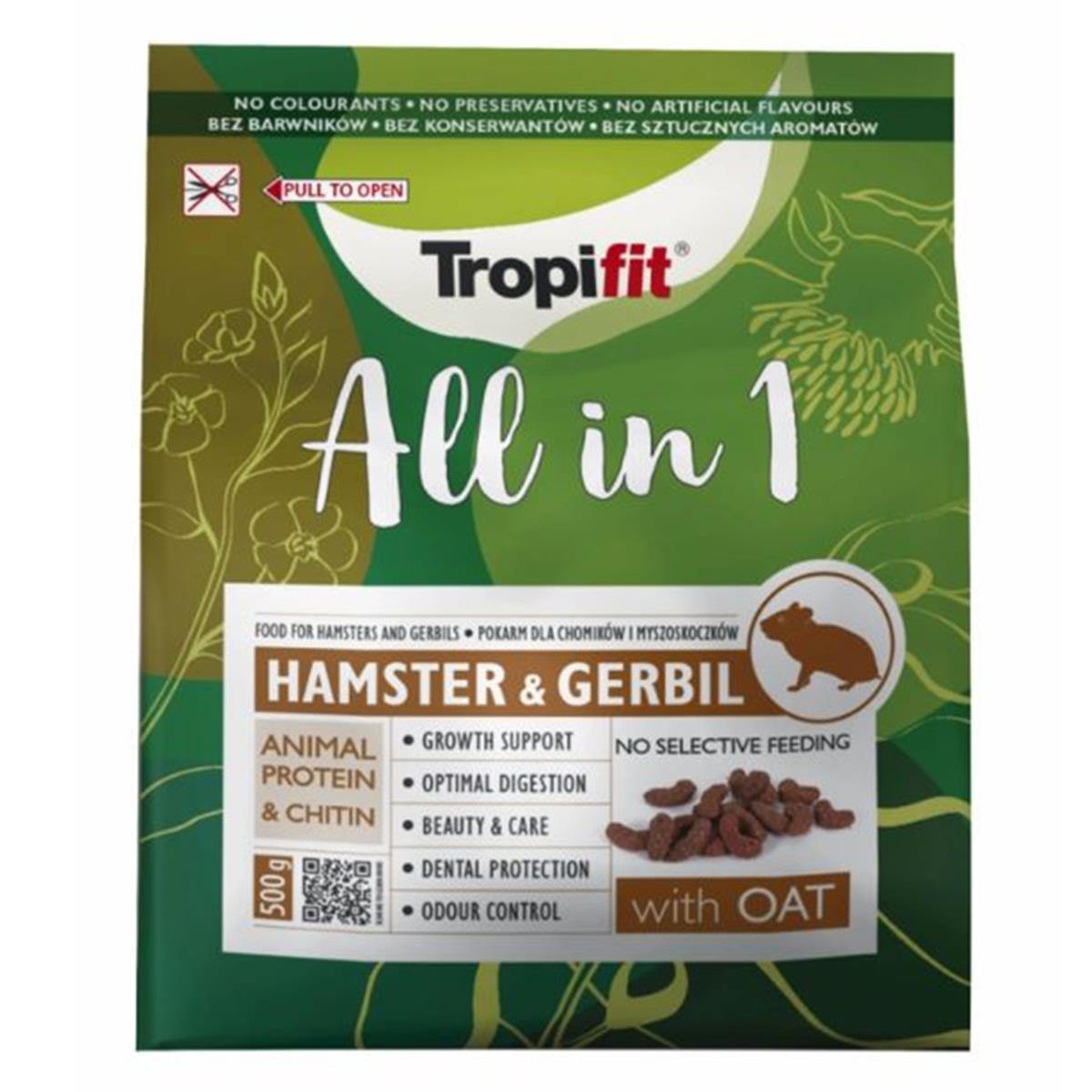 50552-TROPIFIT ALL IN 1 HAMSTER&GERBIL 500G5900469505526