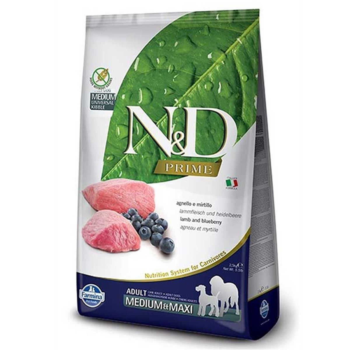 AÇIK N&D KUZU ETLİ YABAN MERSİNLİ TAHILSIZ YETİŞKİN KÖPEK MAMASI 1 KG6117