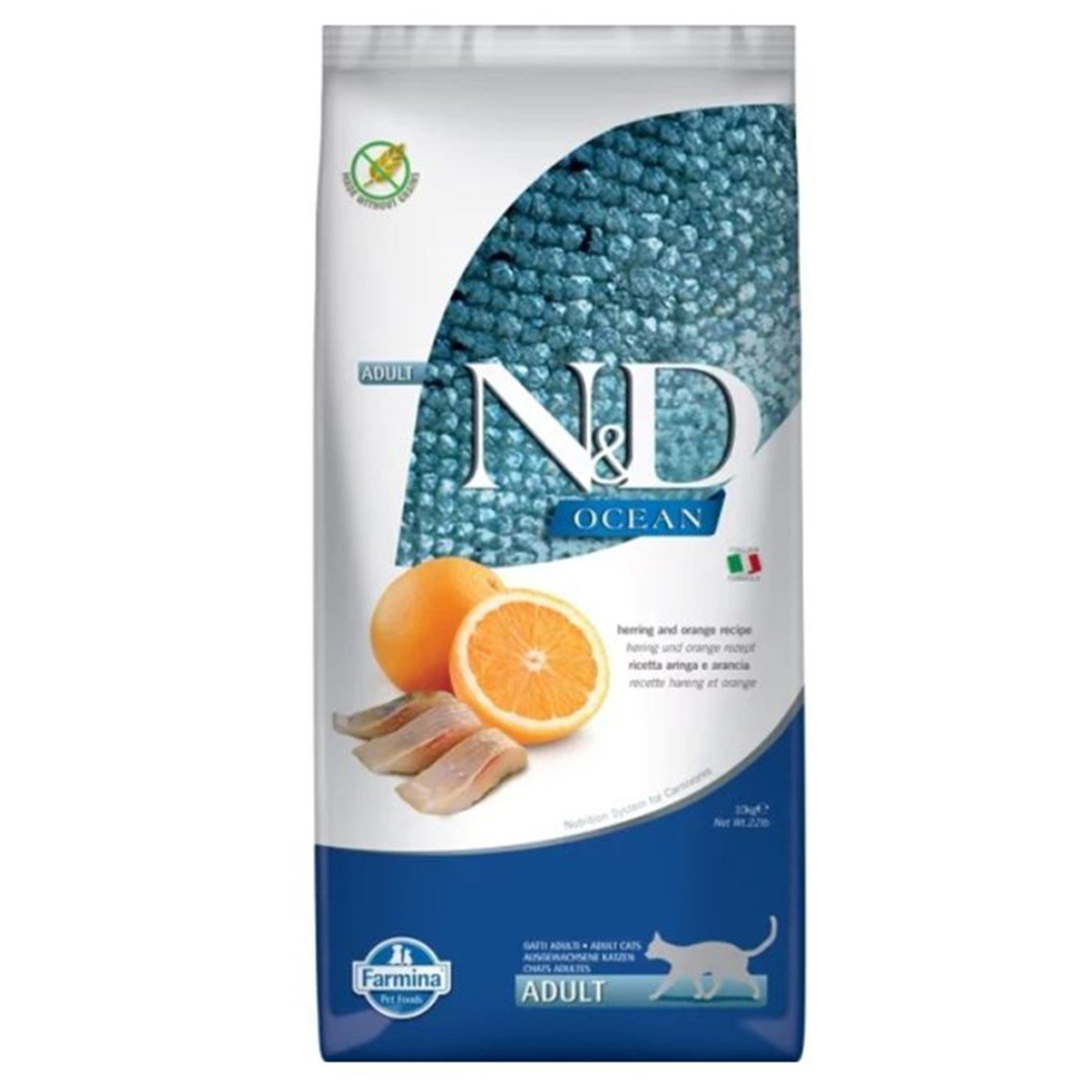 AÇIK N&D OCEAN TAHILSIZ BALIK VE PORTAKALLI KEDİ MAMASI 1 KG6872