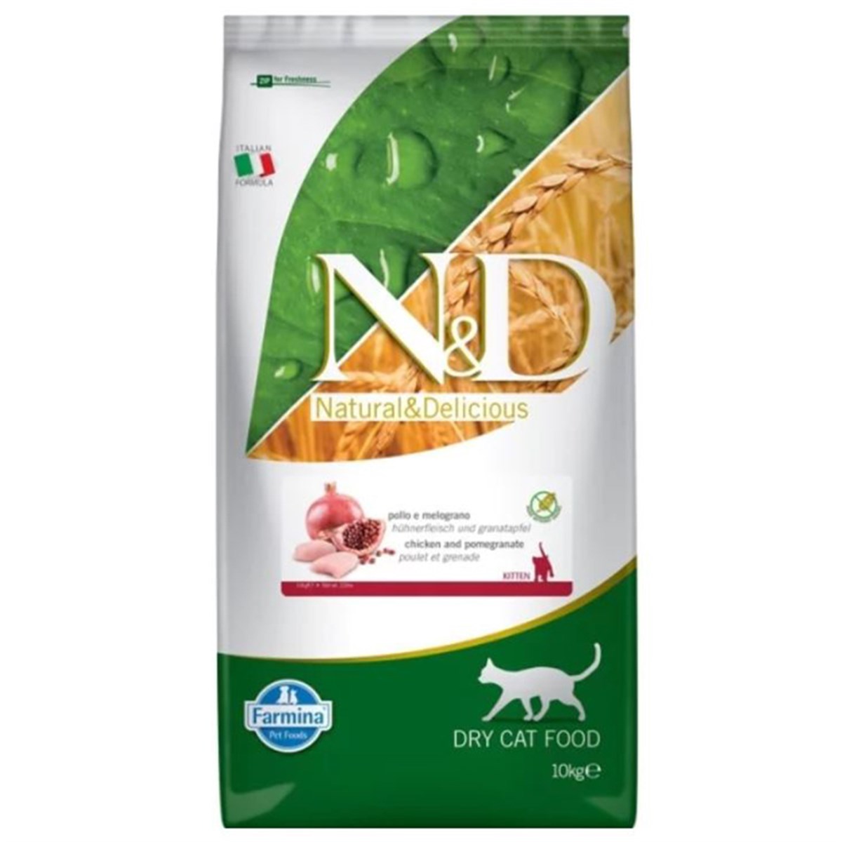 AÇIK N&D TAHILSIZ TAVUK & NAR YAVRU KEDİ MAMASI 1 KG1976