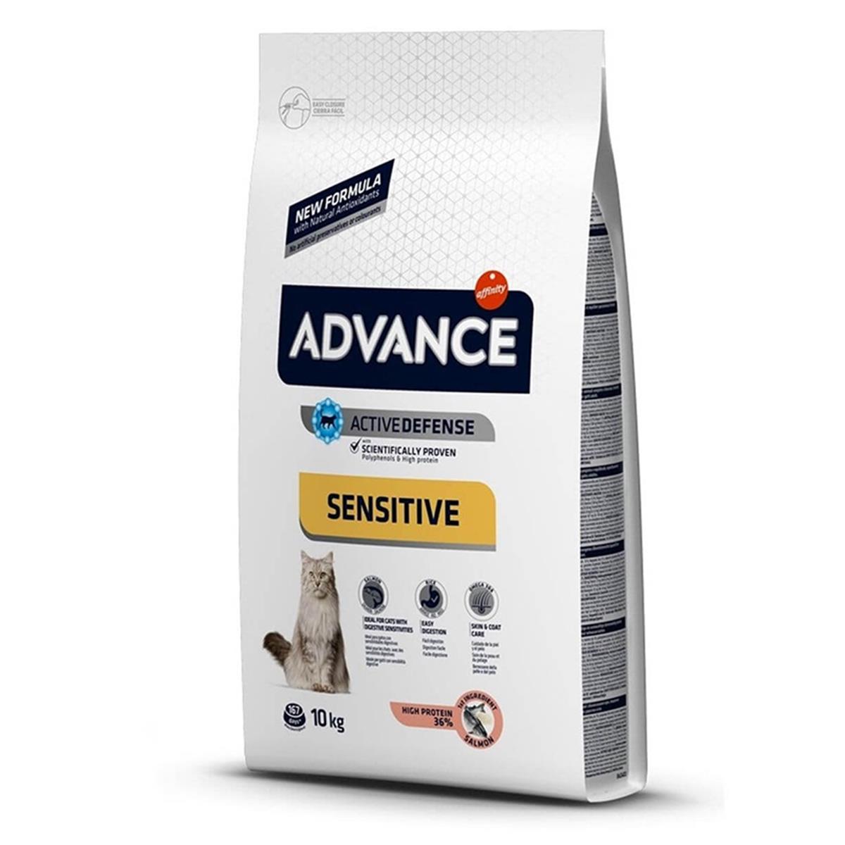 ADVANCE CAT SENSİTİVE SOMONLU HASSAS KEDİ MAMASI 10 KG