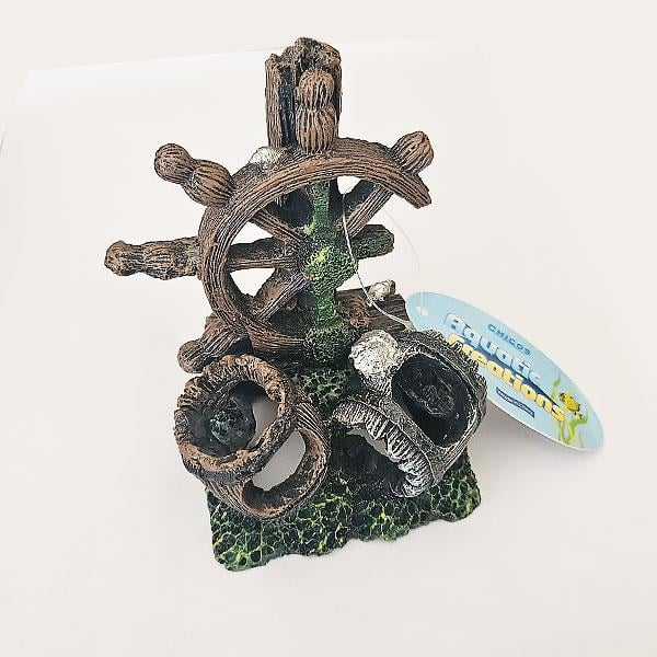 Akvaryum Dek. Pol. Dümen ve Fıçı 8,7 x 4 x 6,2 Cm6500202528035