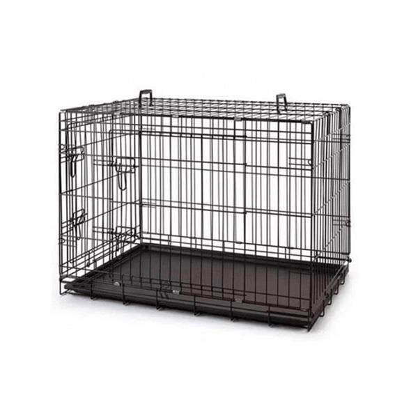 AQUA BOUTIQUE METAL KEDİ KÖPEK KAFESİ SİYAH 60-40-48 CM0724376063666