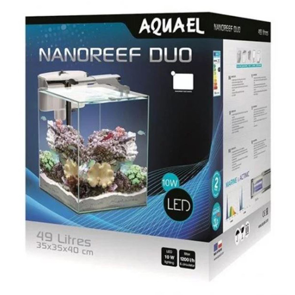 AQUAEL AQUARIUM SET NANO REEF DUO WHITE 1243015905546331371