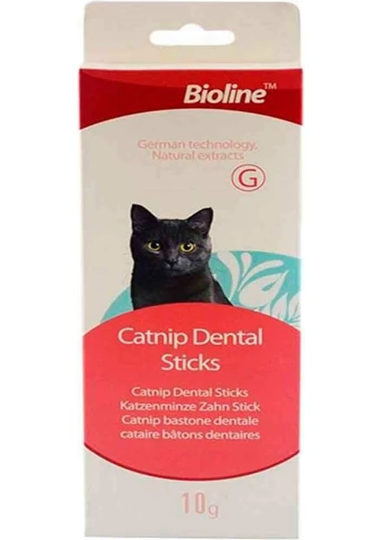 BİOLİNE TARTAR ÖNLEYİCİ CATNİPLİ DENTAL KEDİ ÇUBUKLARI6970117120295