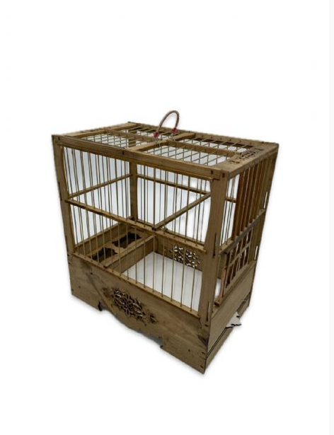 BİRDLİFE AHŞAP KUŞ KAFESİ OYMALI 27,5X29X17CM 077458690000438259