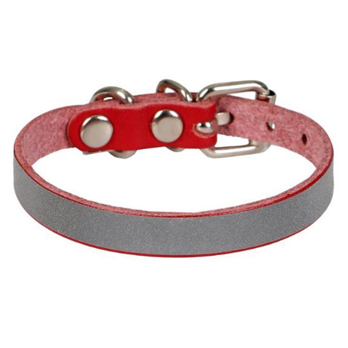 CATTİE REFLEKTÖRLÜ DERİ KEDİ TASMASI KIRMIZI 1X16-20CM8680782122132