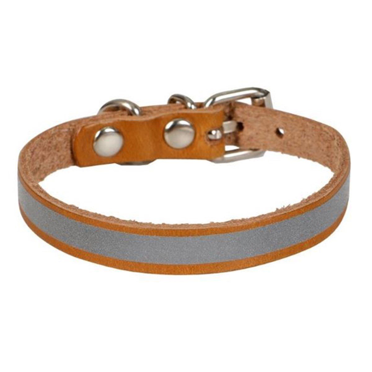 CATTİE REFLEKTÖRLÜ DERİ KEDİ TASMASI KAMEL 1X16-20CM8680782122156