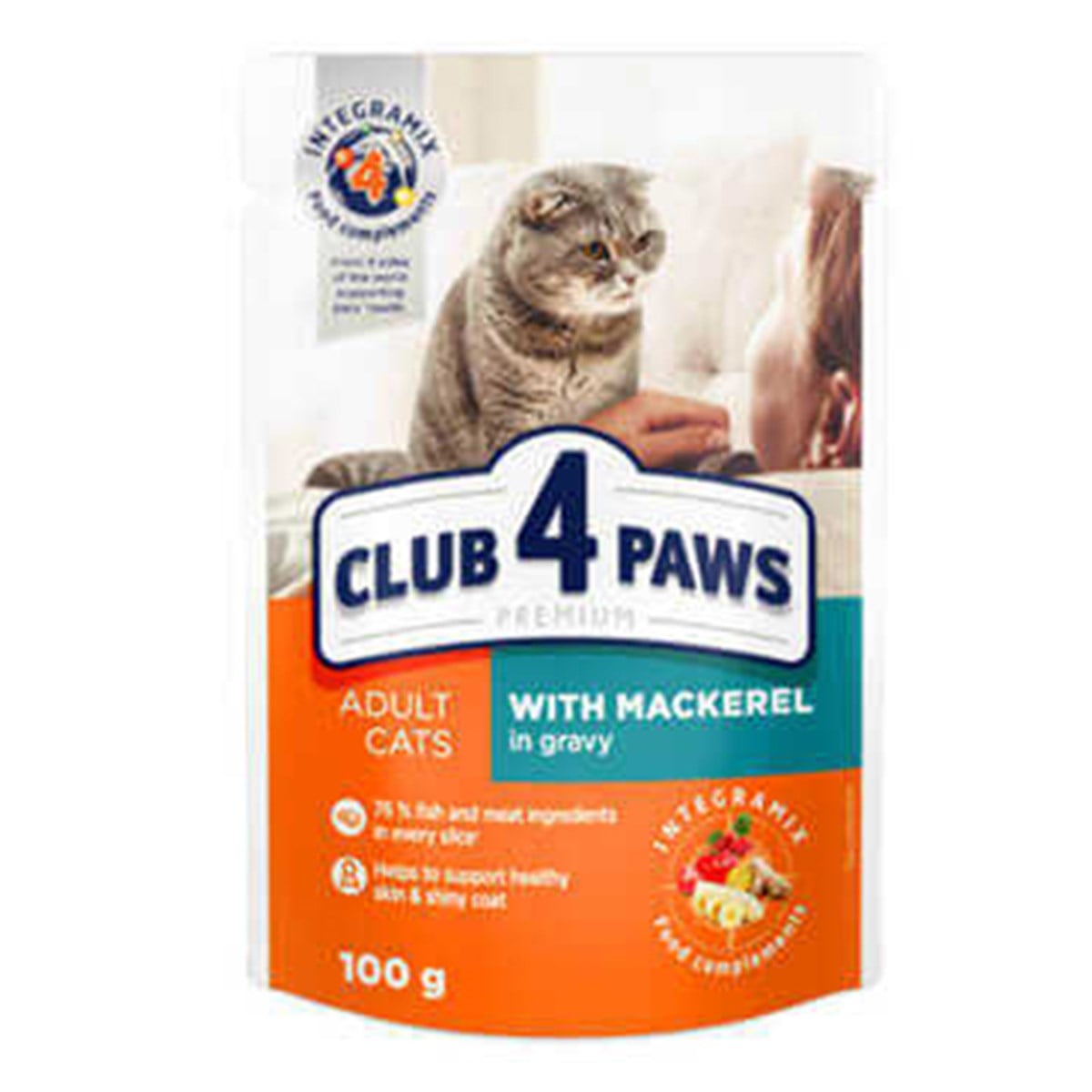 CLUB4PAWS USKUMRULU PREMİUM POUCH KEDİ MAMA 100GR4820083908811