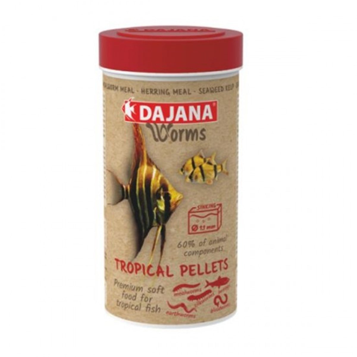 DAJANA WORMS TROPİCAL PELLETS SOFT 100 ML 50 GR8594000258506