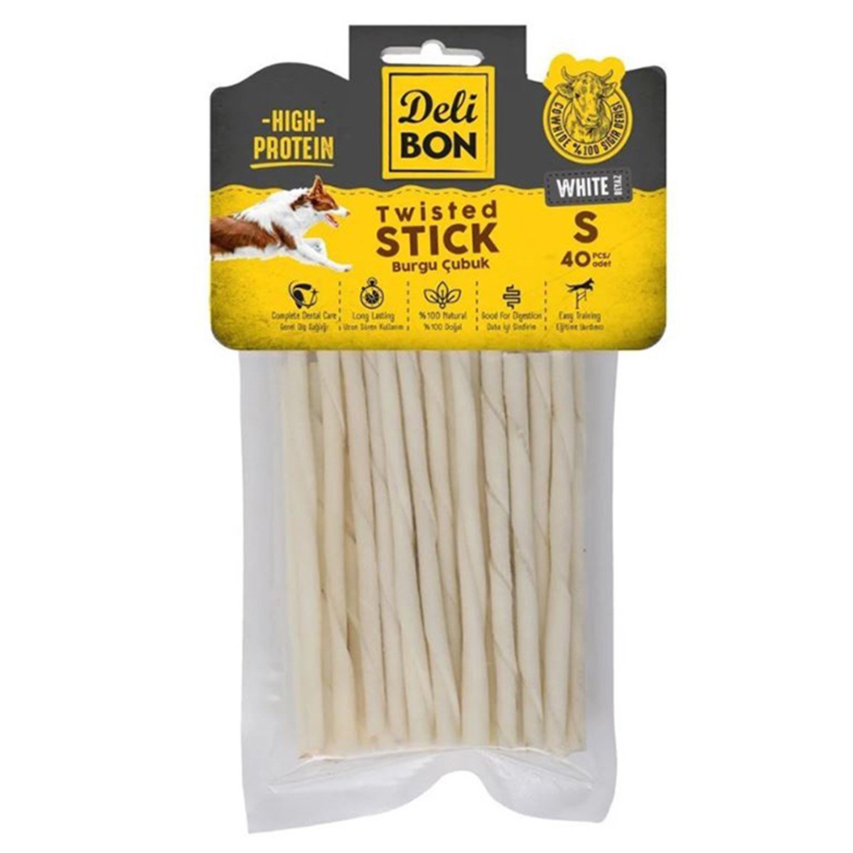 DERİ BURGU ÇUBUK İNCE BOY 40LI PAKET BEYAZ İNCEX40AD.8680782160196