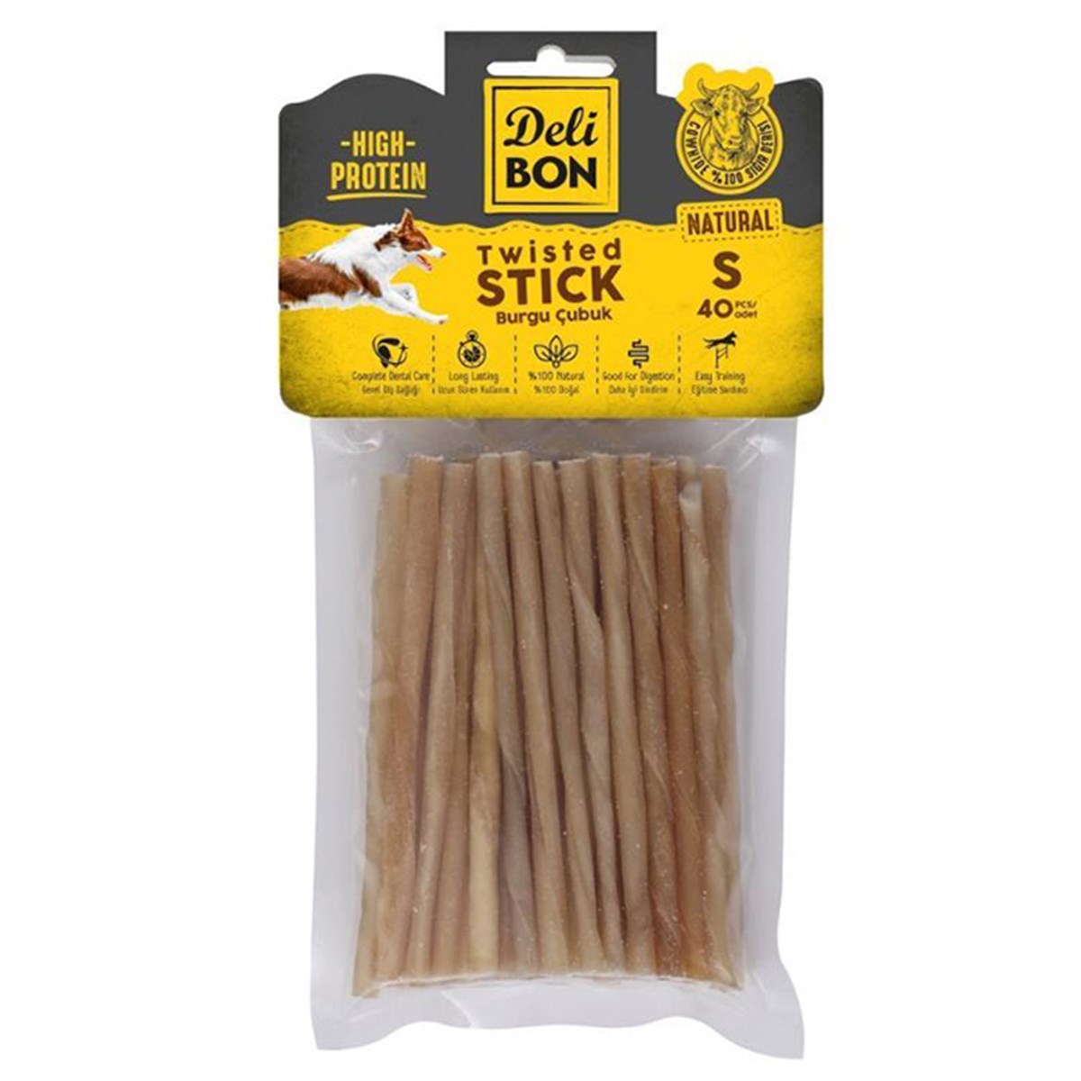 DERİ BURGU ÇUBUK İNCE BOY 40LI PAKET NATUREL İNCEX40AD.8680782160202