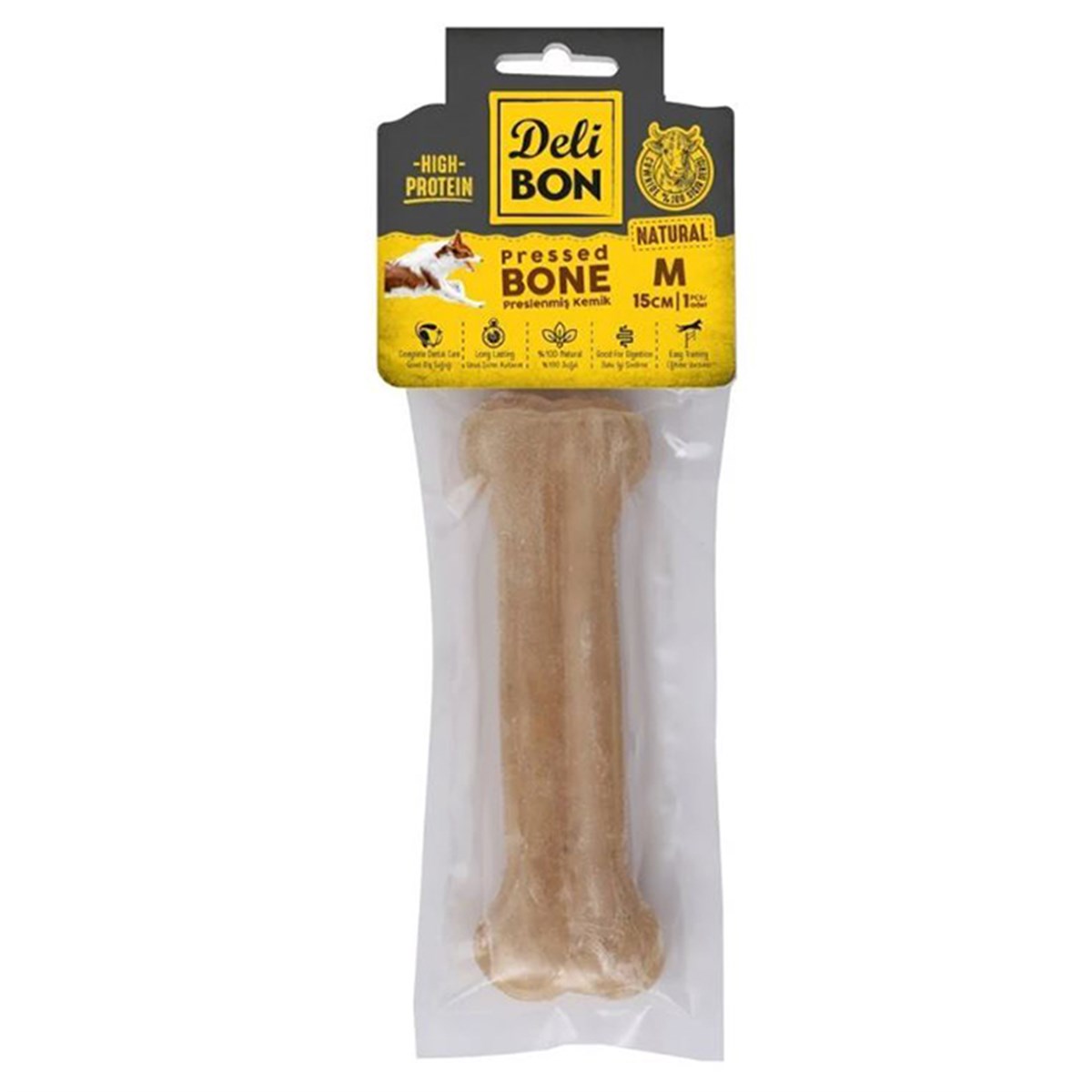 DERİ PRES KEMİK 15CM M BOY 1Lİ PAKET NATUREL NATUREL 15CMX1AD.8680782160103