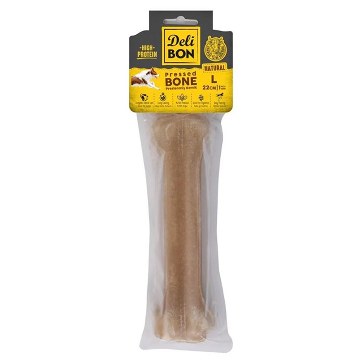 DERİ PRES KEMİK 22CM M BOY 1Lİ PAKET NATUREL 22CMX1AD.8680782160127
