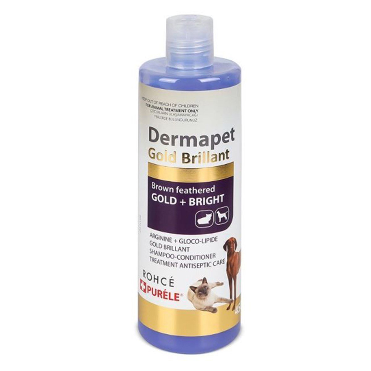 DERMATOLOJİK ETKİLİ 3İN1 PET ŞAMPUANI GOLD 450ML8680782190025