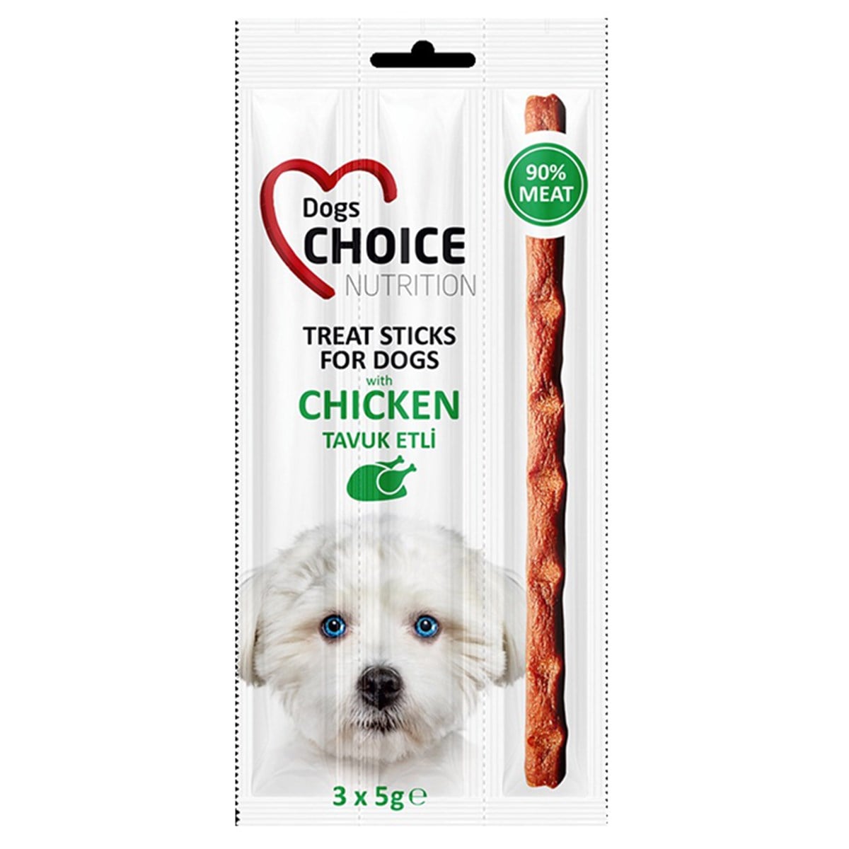 DOGS CHOICE CHICKEN 3X5 GR8681554086225