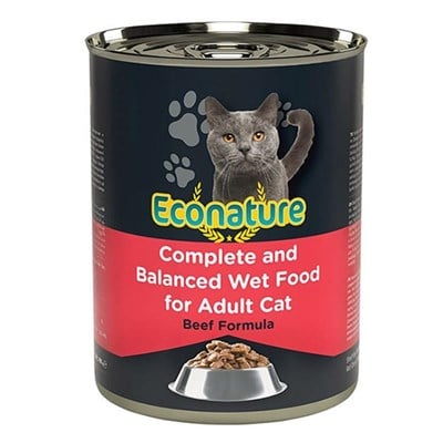 ECONATURE SIGIR ETLI KEDI KONSERVESI 400 GR