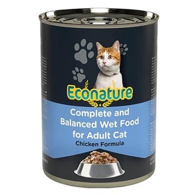 ECONATURE TAVUKLU KEDI KONSERVESI 400 GR