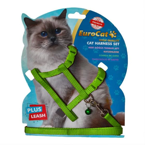 EUROCAT KEDİ GÖĞÜS TASMASI YEŞİL1454001462708