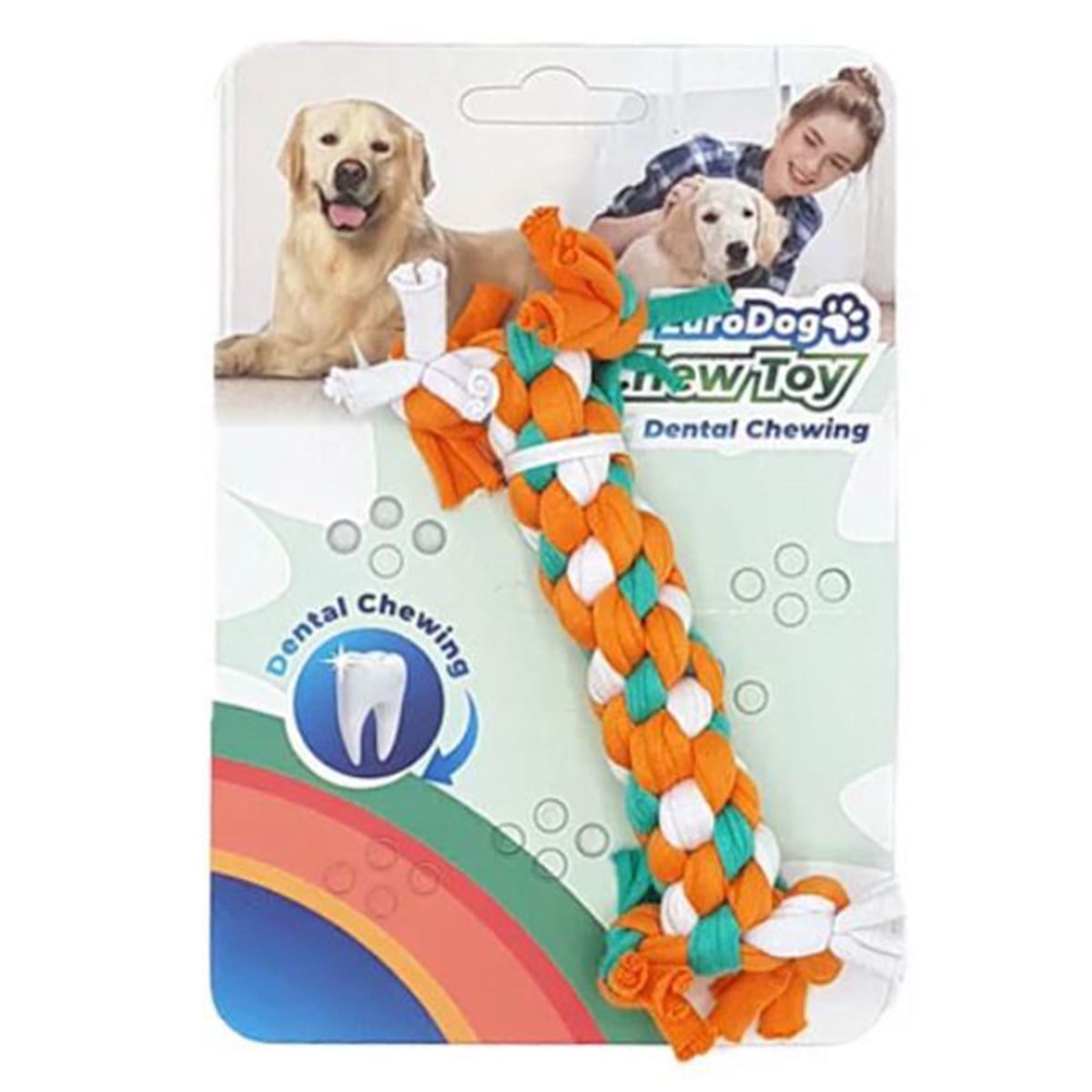 EURODOG DİŞ KAŞIMA İPİ 10 CM( TURUNCU-YEŞİL-BEYAZ)8681144193555