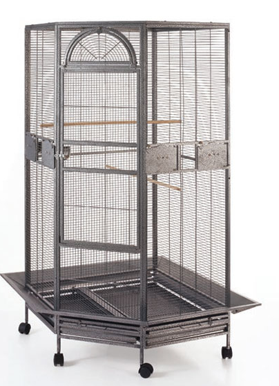 EUROGOLD BÜYÜK PAPAĞAN KAFESİ QH20 155X123X185 (100020)  KOYU GRİ 3 PARÇA1830000189370