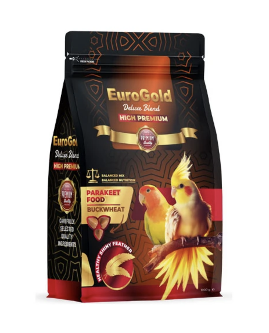 EUROGOLD DELUXE PARAKET YEMİ KARABUĞDAYLI 1000 GR.8681144130833