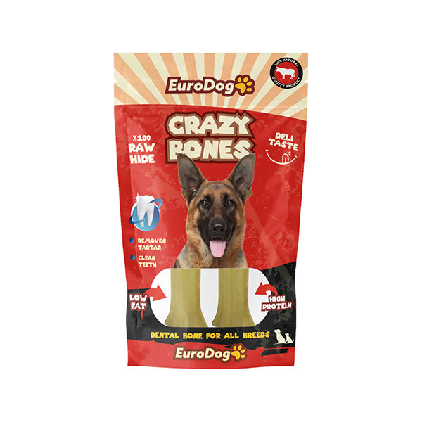 EUROGOLD DOG SNACK LOVE CRAZY BONE PRES KEMİK 13 CM 2 Lİ8681144151586