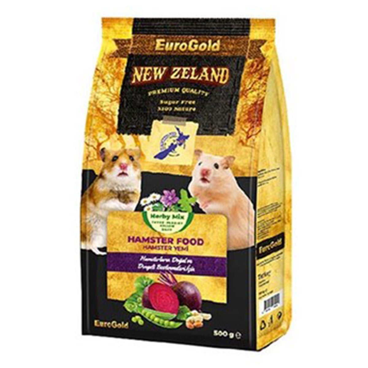 EUROGOLD NEW ZELAND HAMSTER YEMİ 500 GR8681144130864