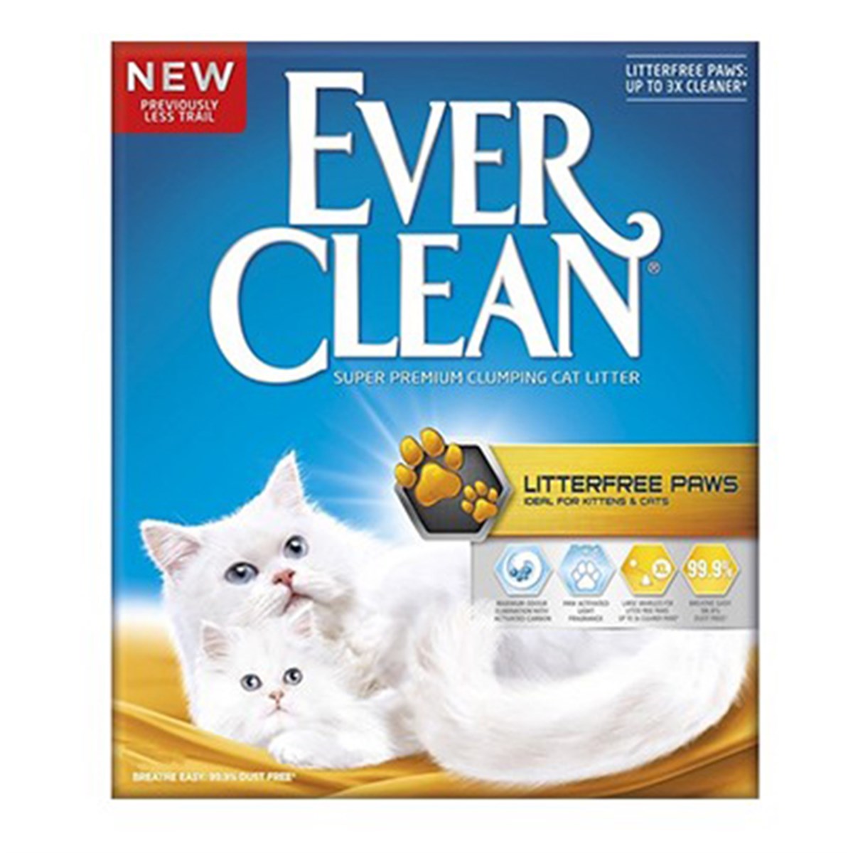 EVER CLEAN LITTERFREE PAWS (PATILERE YAPIŞMAYAN) KEDI KUMU 6 LT5060412214124