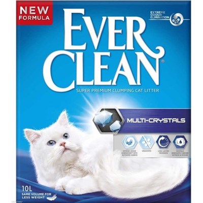 EVER CLEAN MULTİ CRYSTAL EXTRA GÜCLÜ TOPAKLASAN KEDİ KUMU 10 LT