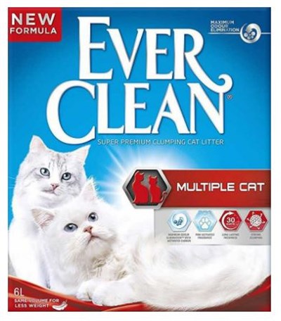 EVER CLEAN MULTIPLE CAT ÇOKLU KEDI KUMU 6 LT