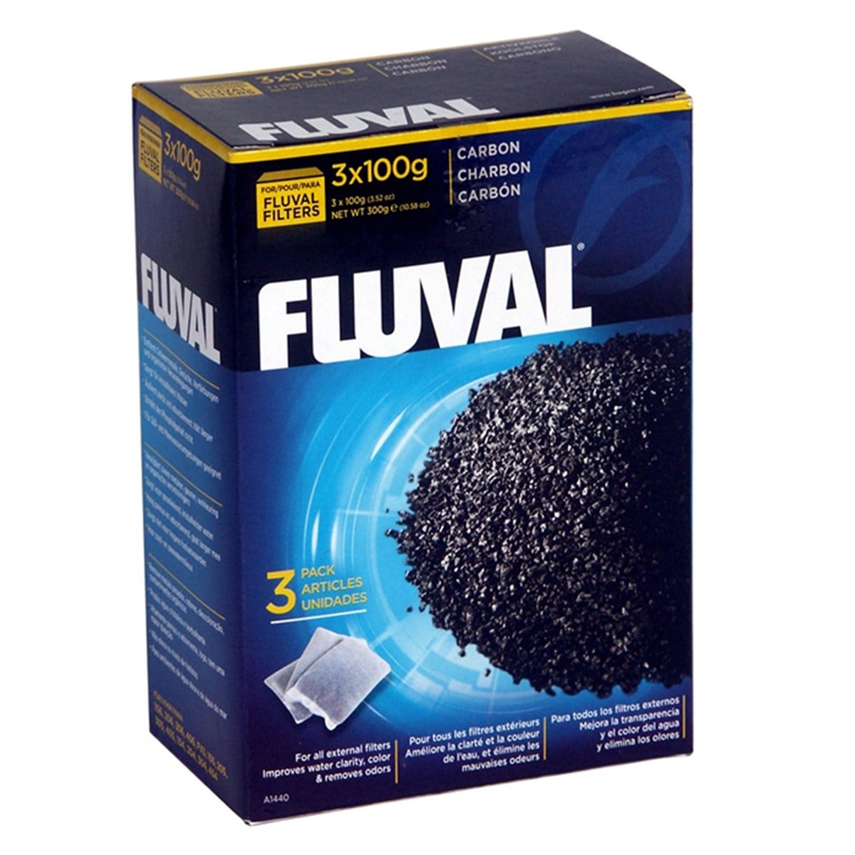 FLUVAL KARBON 300 GR (3X100 GR)015561114400