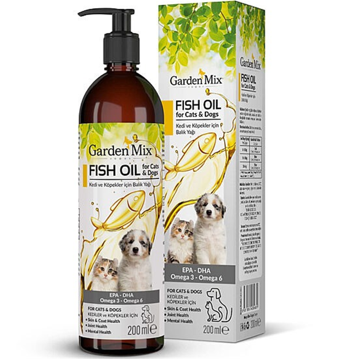 GARDENMIX KEDİ VE KÖPEK SOMON YAĞI 200 ML8681085430481