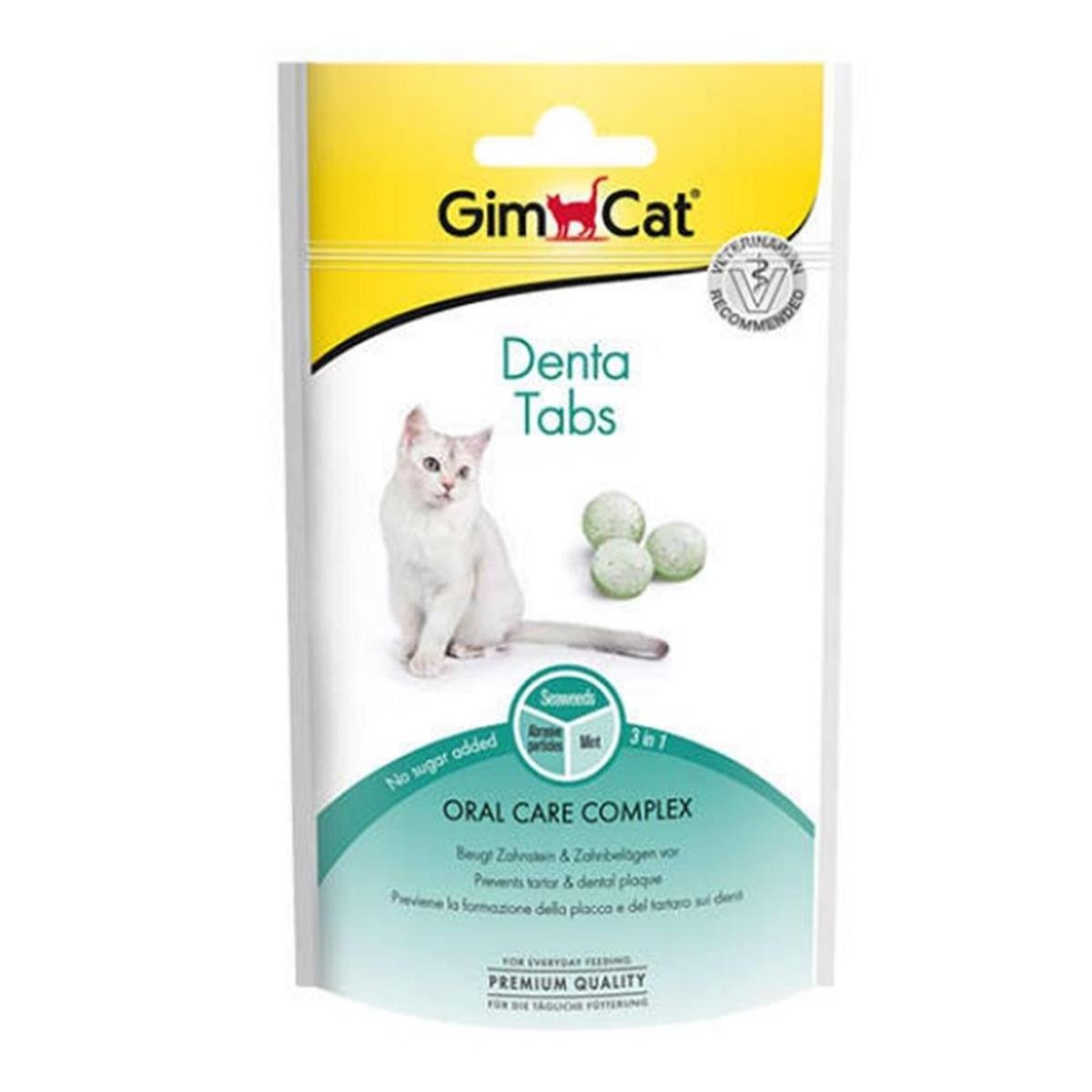 GİMCAT DENTA TABS DENTAL KEDİ ÖDÜLÜ 40 GR4002064420615