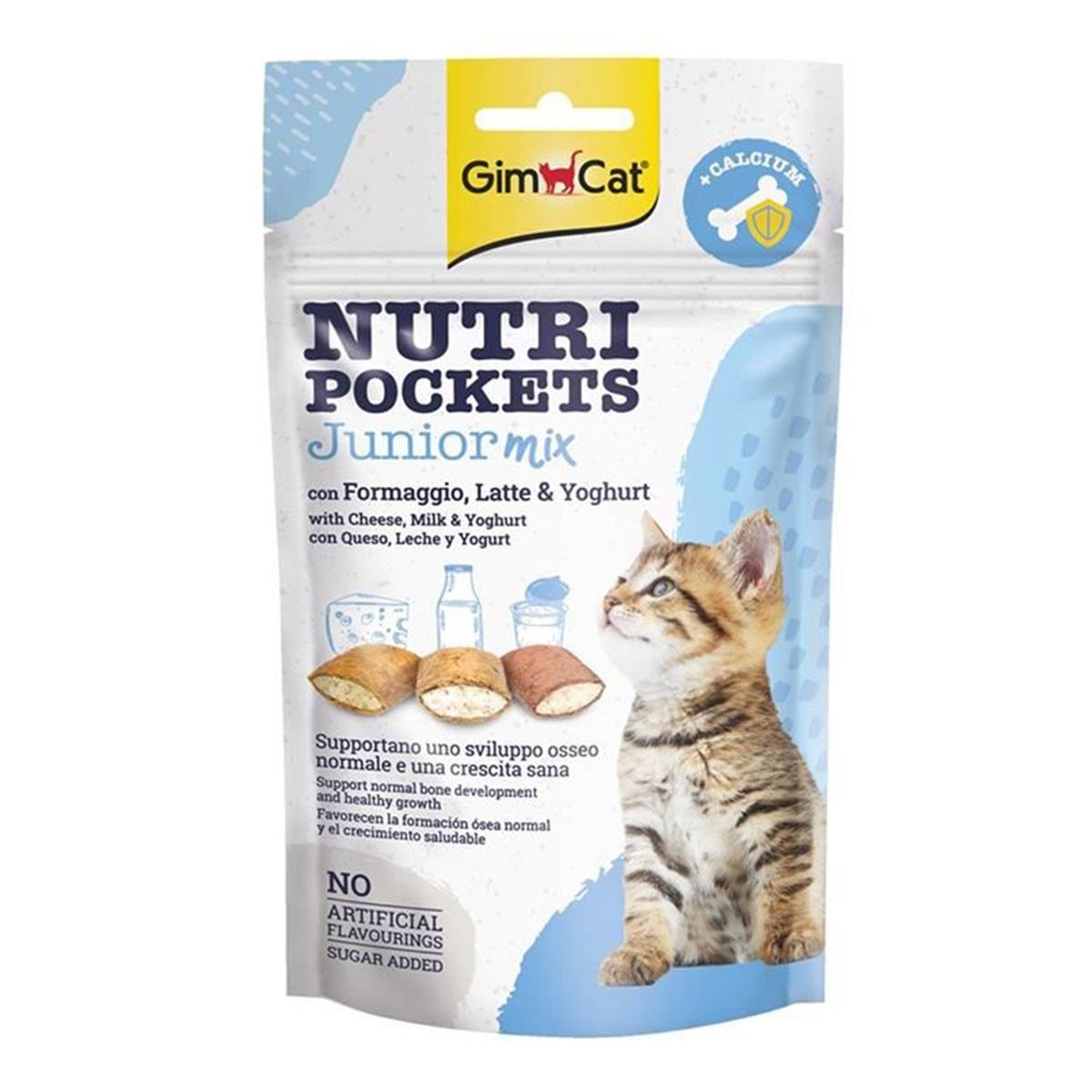 GIMCAT NUTRIPOCKETS JUNIOR MIX YAVRU KEDI ÖDÜLÜ 60 GR4002064418261