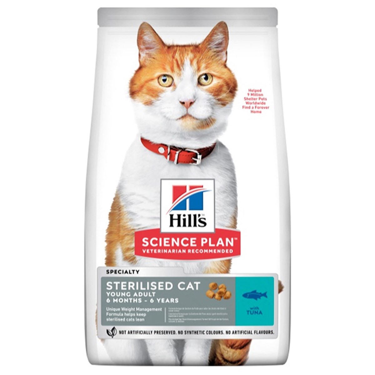 HİLLS YOUNG ADULT TUNA BALIKLI KISIRLAŞTIRILMIŞ KEDİ MAMASI 1,5 KG052742935201