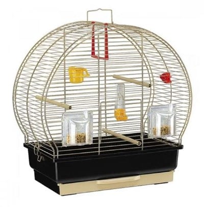 LUNA 2 KUŞ KAFESİ / ANTİK PİRİNÇ